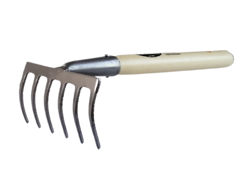 TUCHMET grabie 6 zębowe z trzonkiem 50 cm