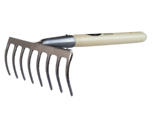 Grabie 8 zębowe z trzonkiem 80 cm