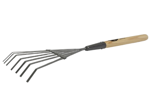 TUCHMET grabie z taśmy 7 zębowe z tulejką, trzonek 28 cm