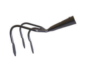 Spulchniacz 3 zębowy średni spłaszczony bez trzonka